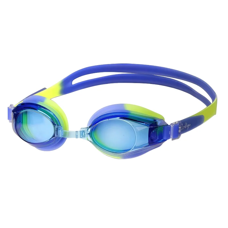 Очки для плавания INDIGO желто синий 103G от магазина Супер Спорт