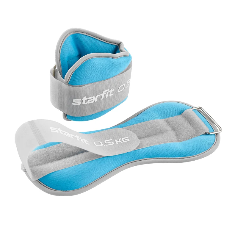 Утяжелители универсальные STARFIT WT-502 голубой(2*0,5кг) от магазина Супер Спорт